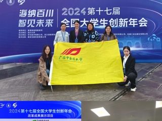 我校创新训练计划项目成功入选第十七届全国大学生创新年会