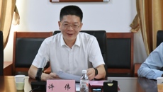 防城港市人民政府副市长许伟一行来我校考察交流 共商双方战略合作事宜