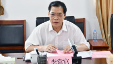 自治区副主席李常官到广西中医药大学调研