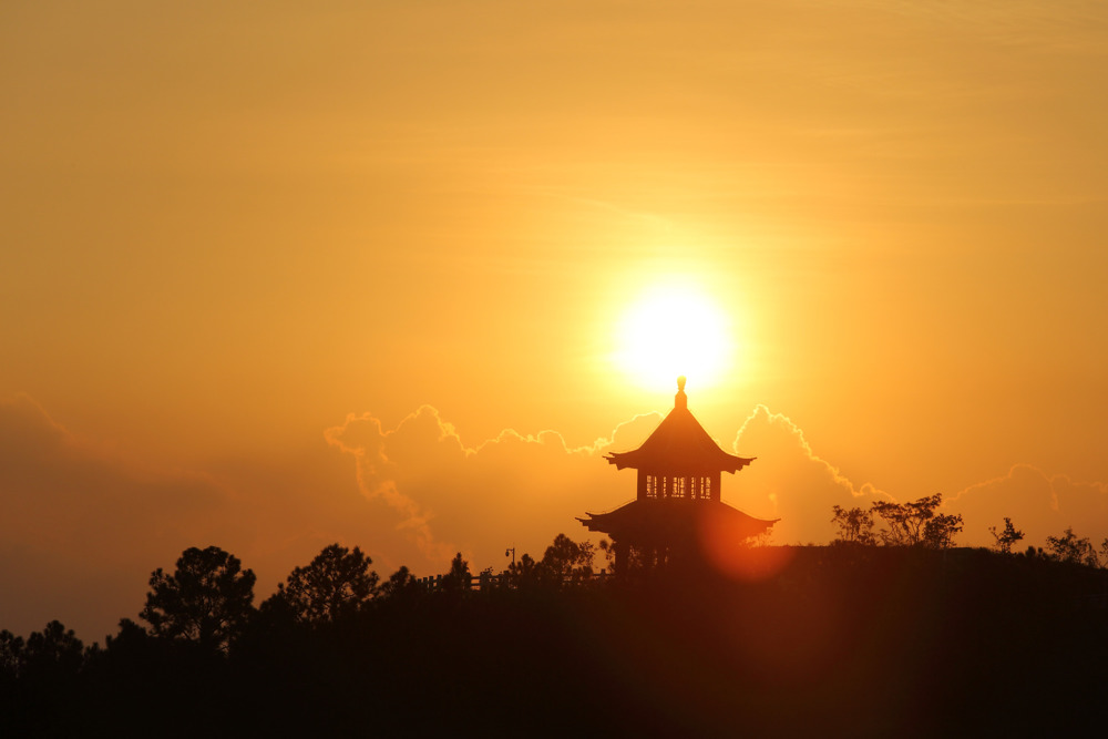 药师山晚霞