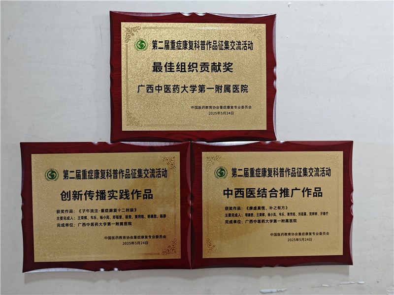 仙葫院区重症医学科获多项荣誉