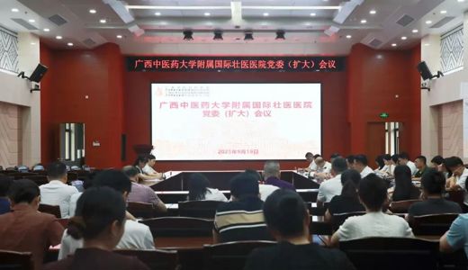 附属国际壮医医院党委（扩大）会议召开