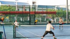 挥拍铸医心,建功新征程——学校举办2025年教职工网球比赛