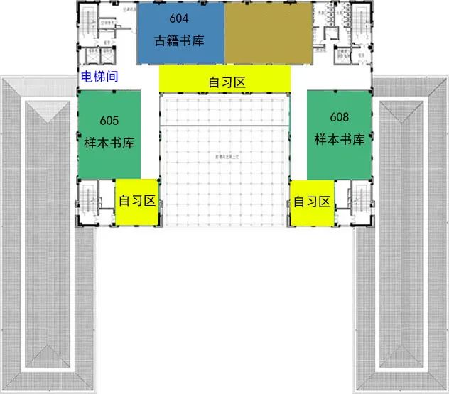 仙葫馆6楼平面图 仙葫馆6楼平面图