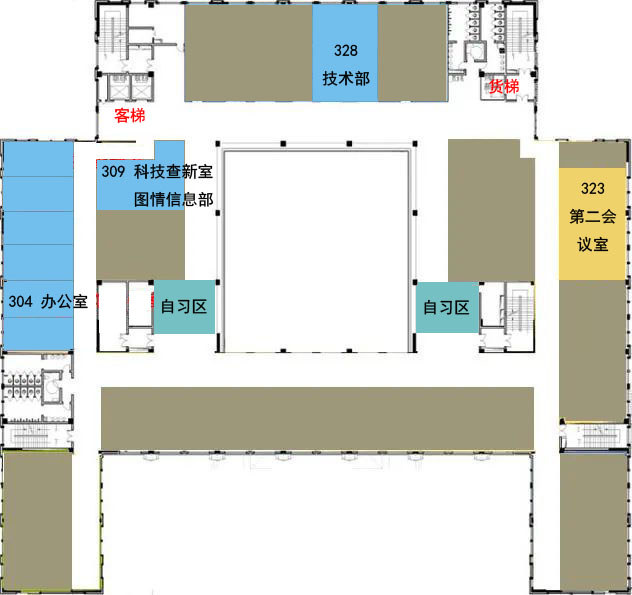 仙葫馆3楼平面图